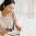 woman shopping online